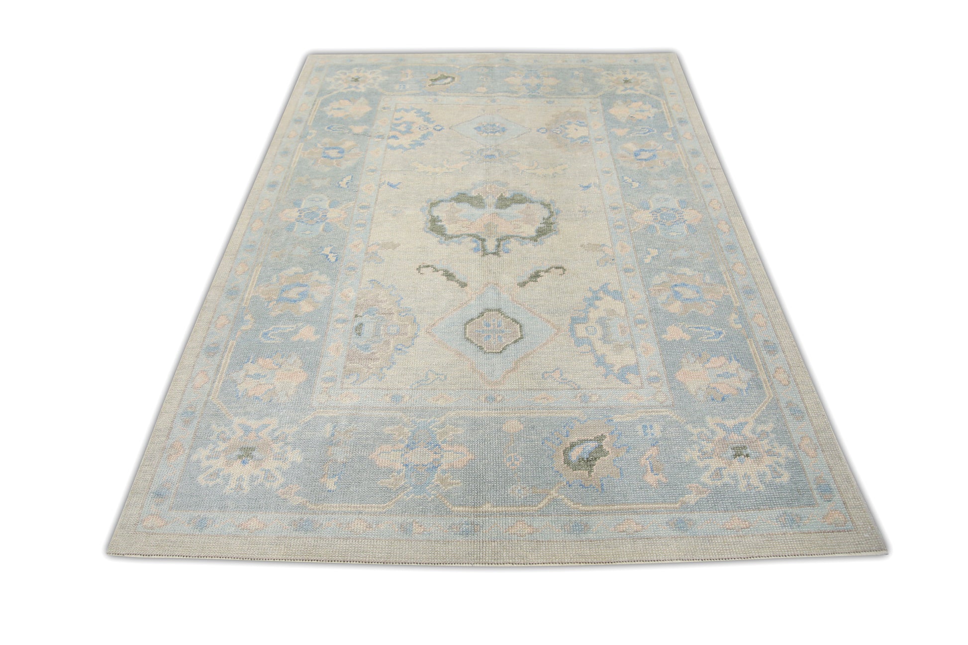 Turkish Oushak Rug 5'1" x 7'2" #1087