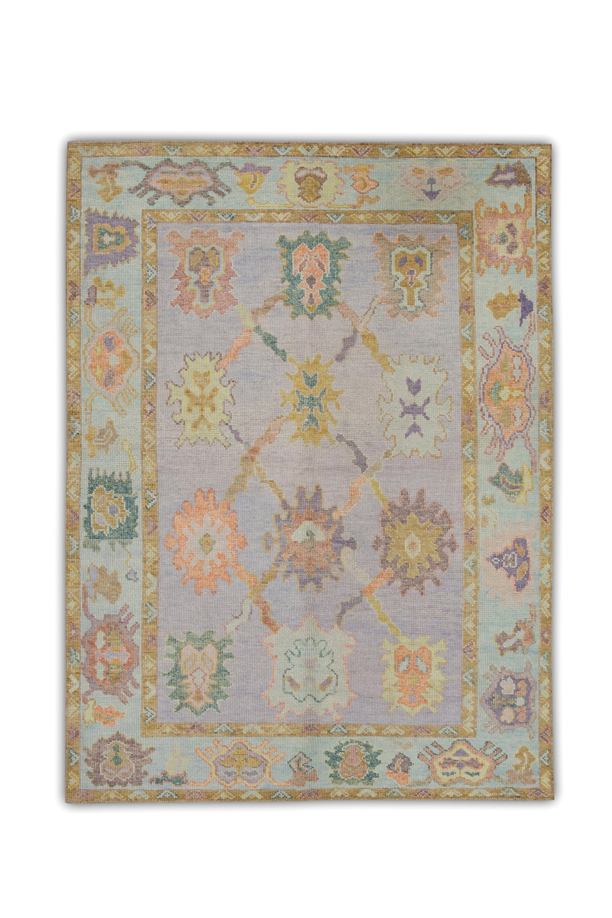 Turkish Oushak Rug 4'10" x 6'3" #6440