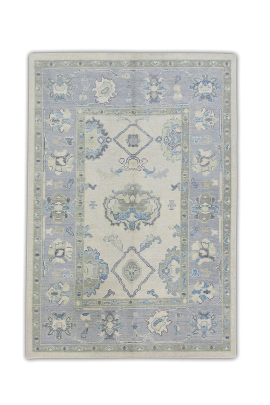 #7446 Turkish Oushak 4'10" x 7'