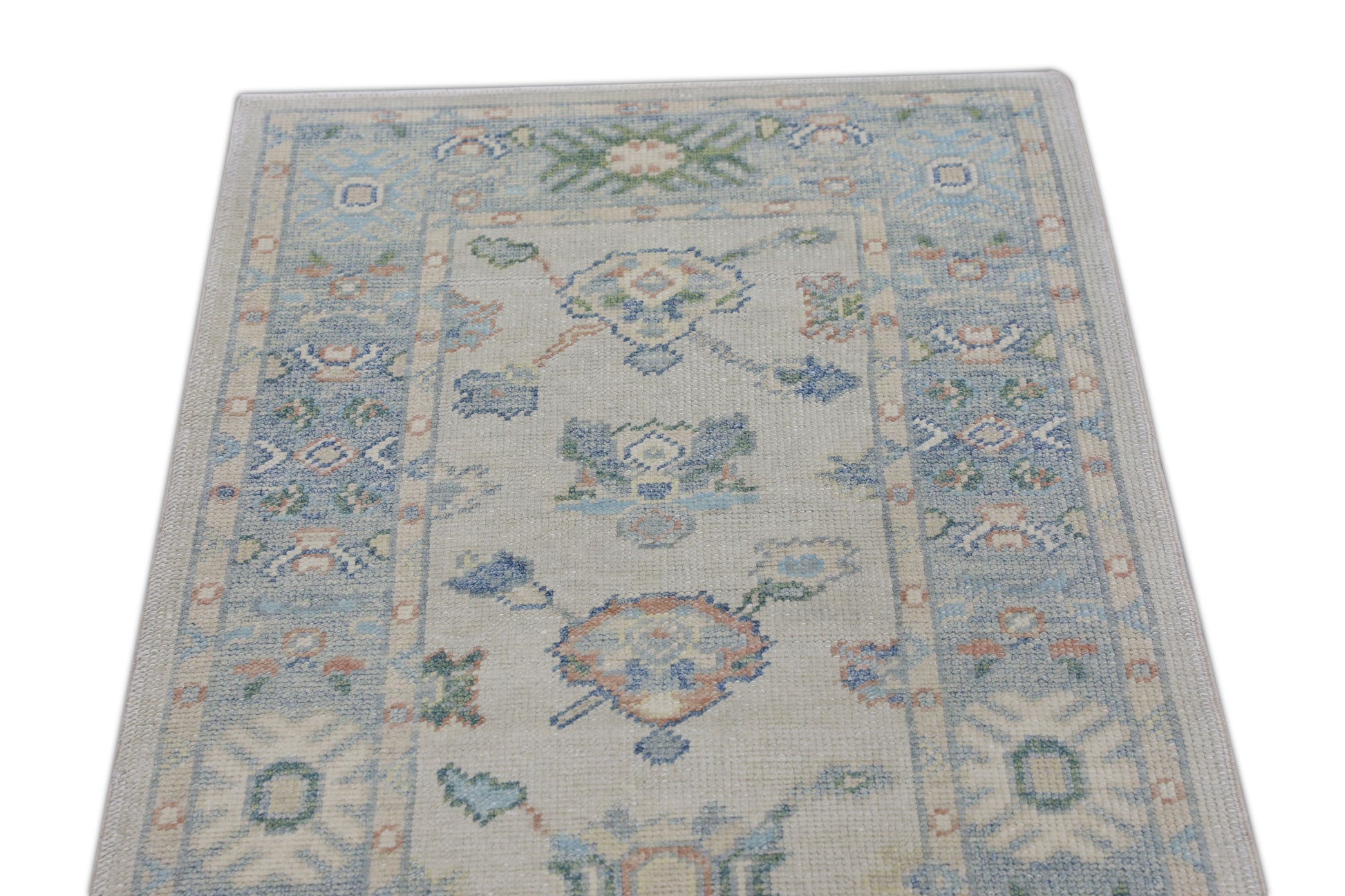 Turkish Oushak Rug 2'7" x 9'6" #2909