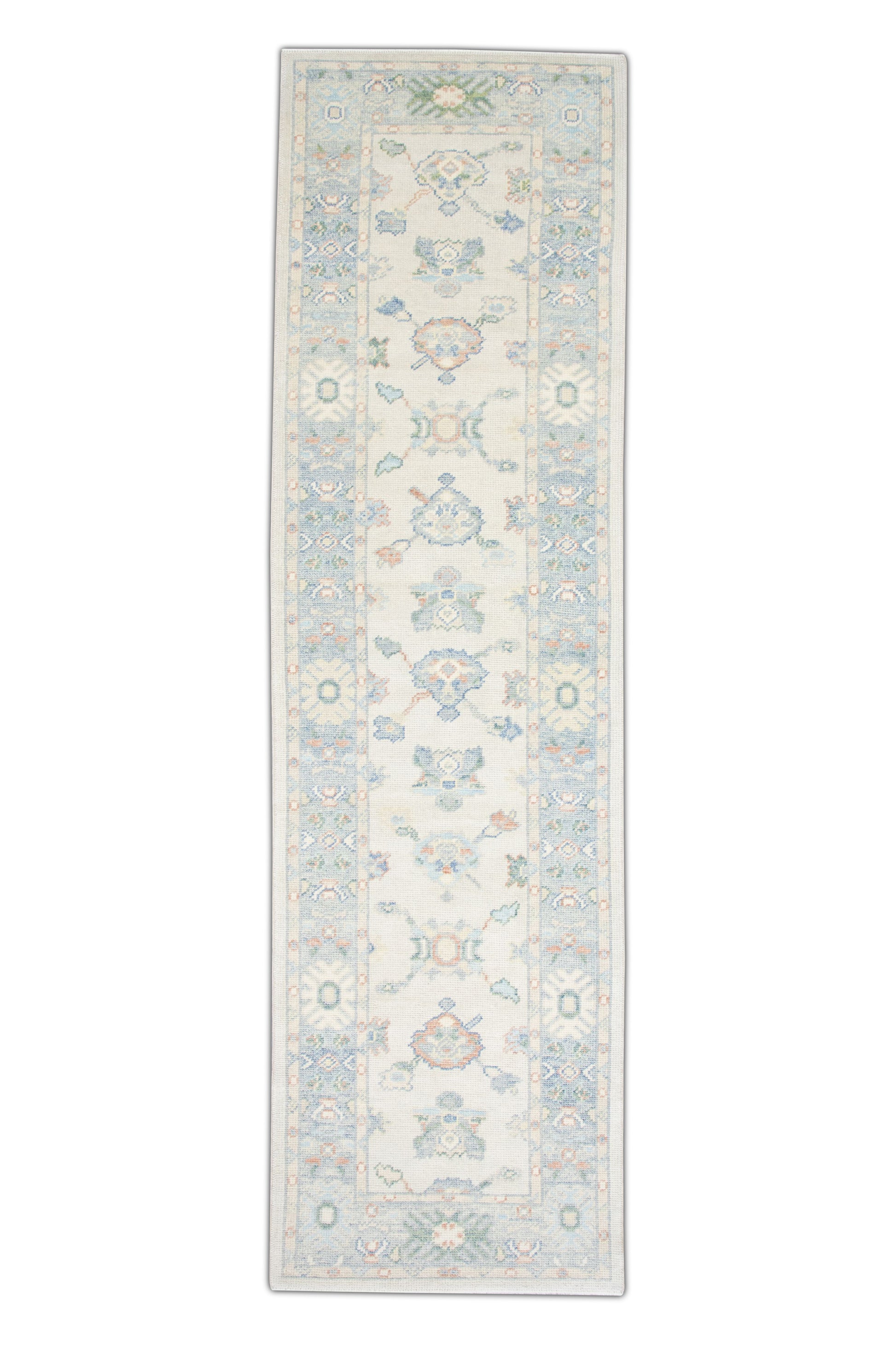 Turkish Oushak Rug 2'7" x 9'6" #2909