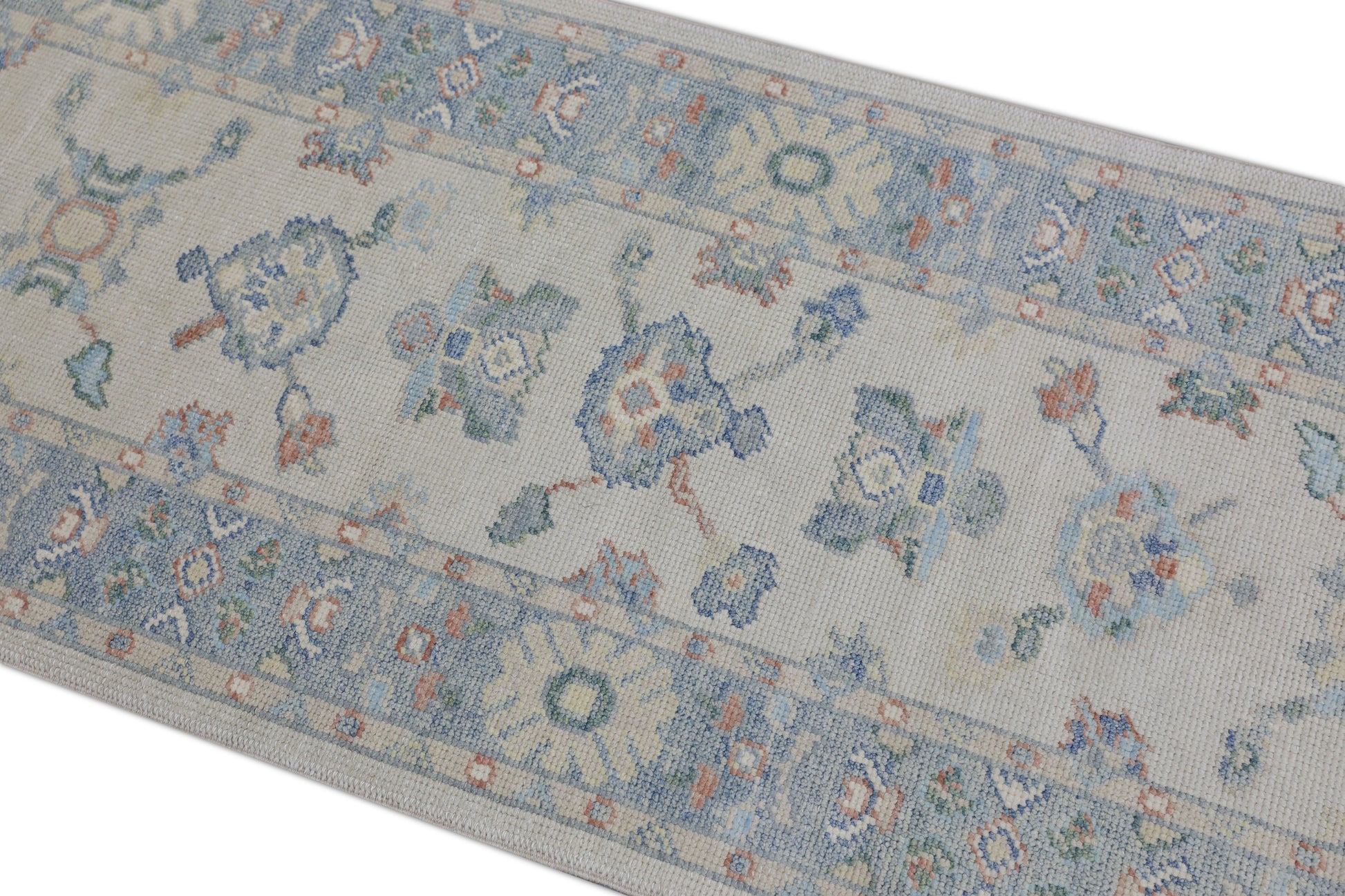 Turkish Oushak Rug 2'7" x 9'6" #2909