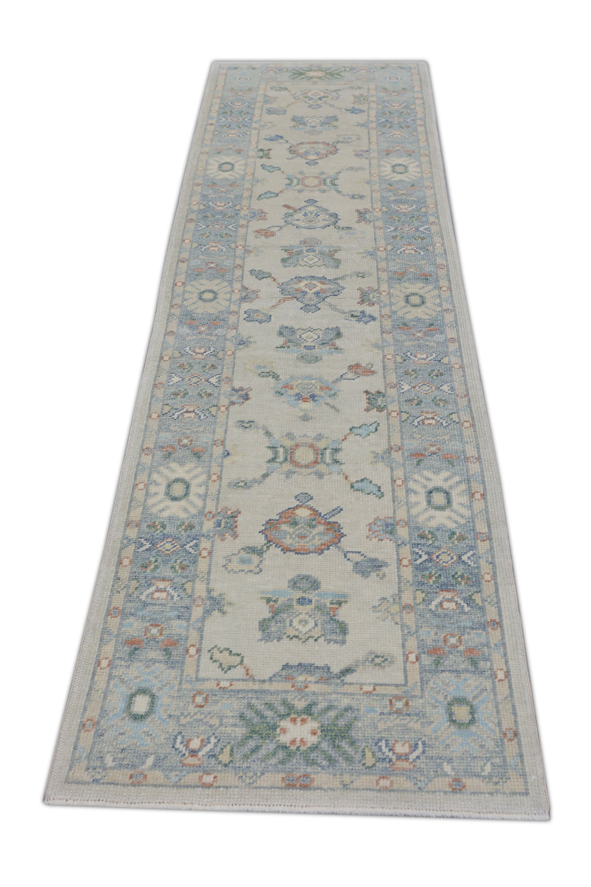 Turkish Oushak Rug 2'7" x 9'6" #2909