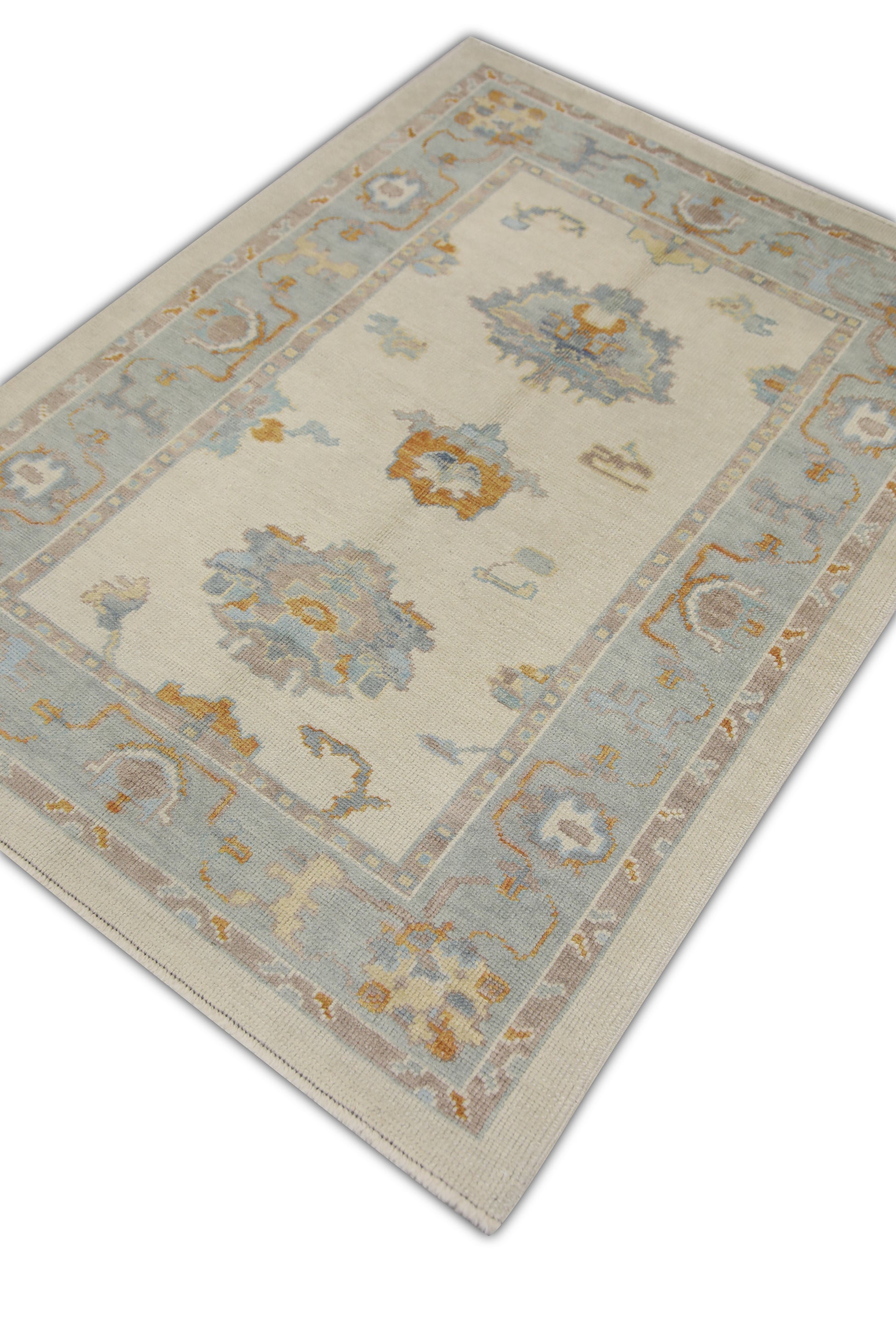 Turkish Oushak Rug 4'2" x 5'7" #2003