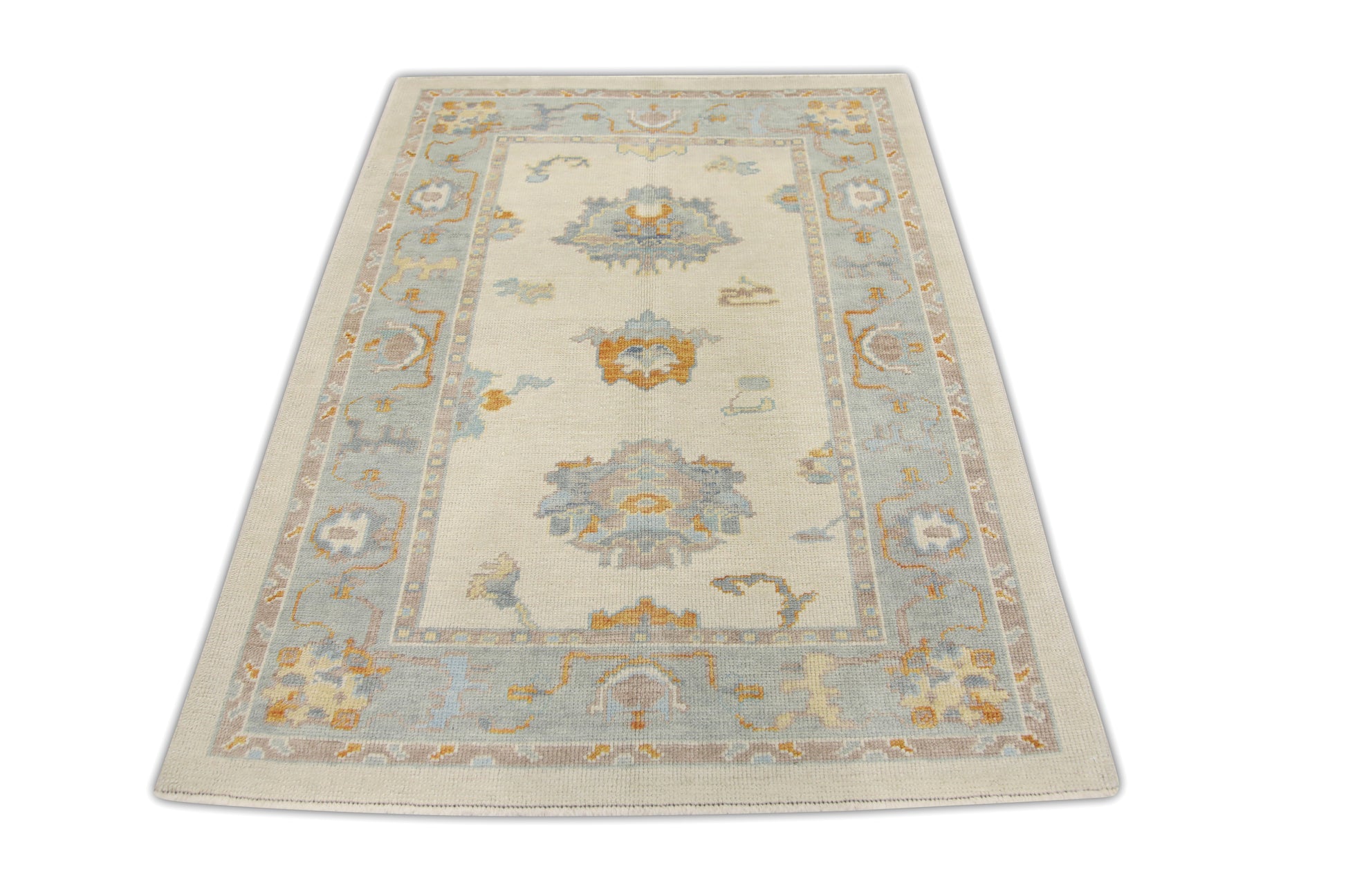 Turkish Oushak Rug 4'2" x 5'7" #2003