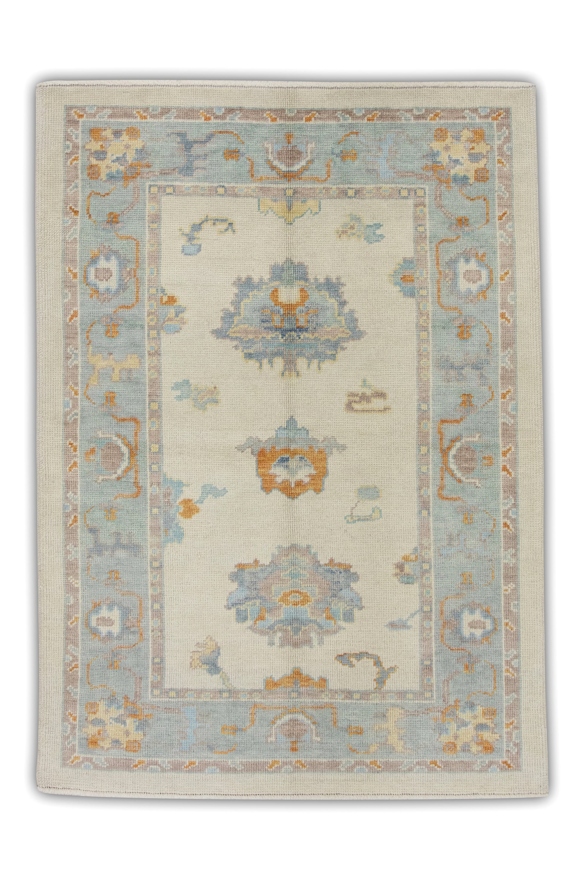 Turkish Oushak Rug 4'2" x 5'7" #2003