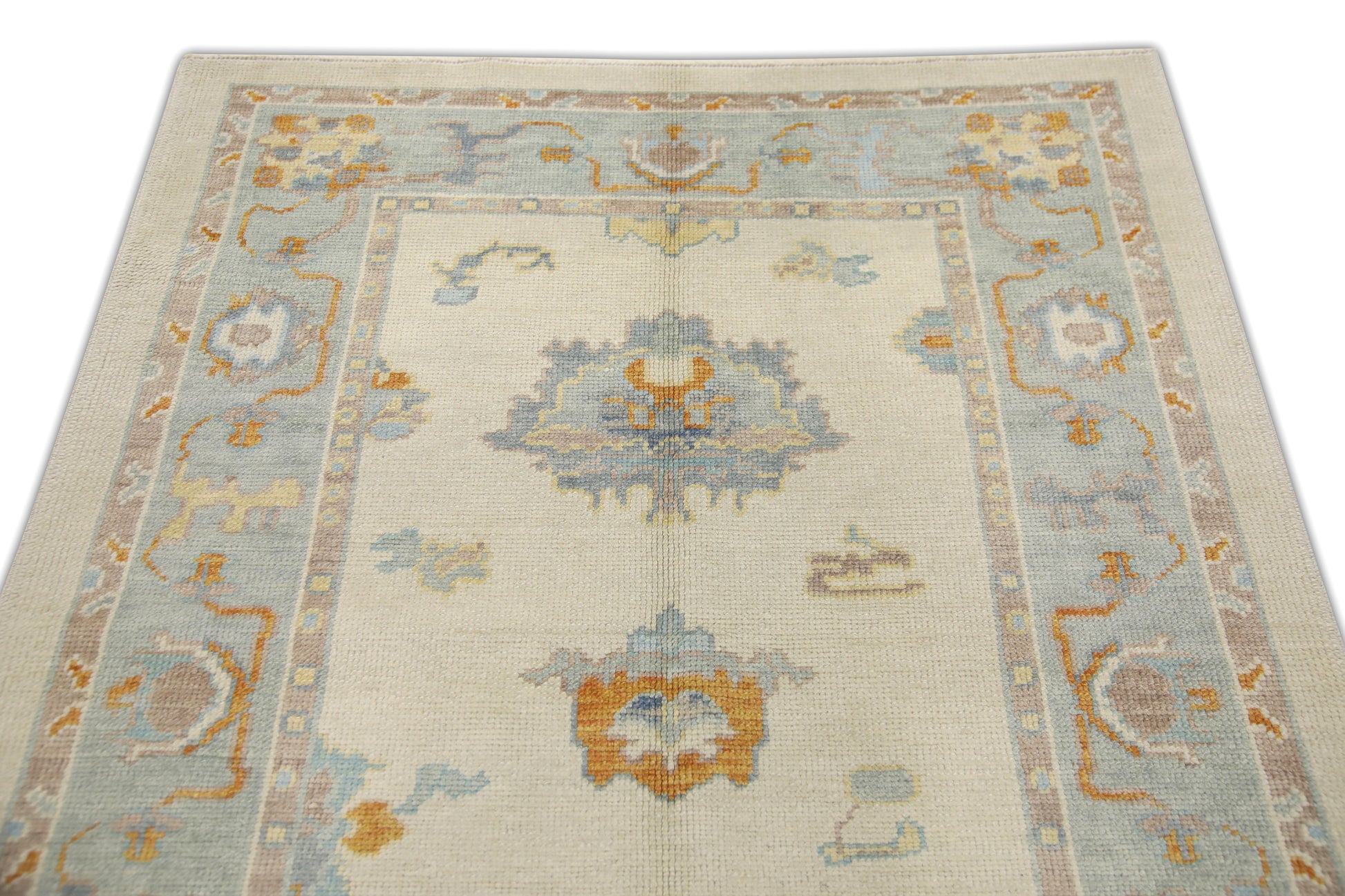 Turkish Oushak Rug 4'2" x 5'7" #2003
