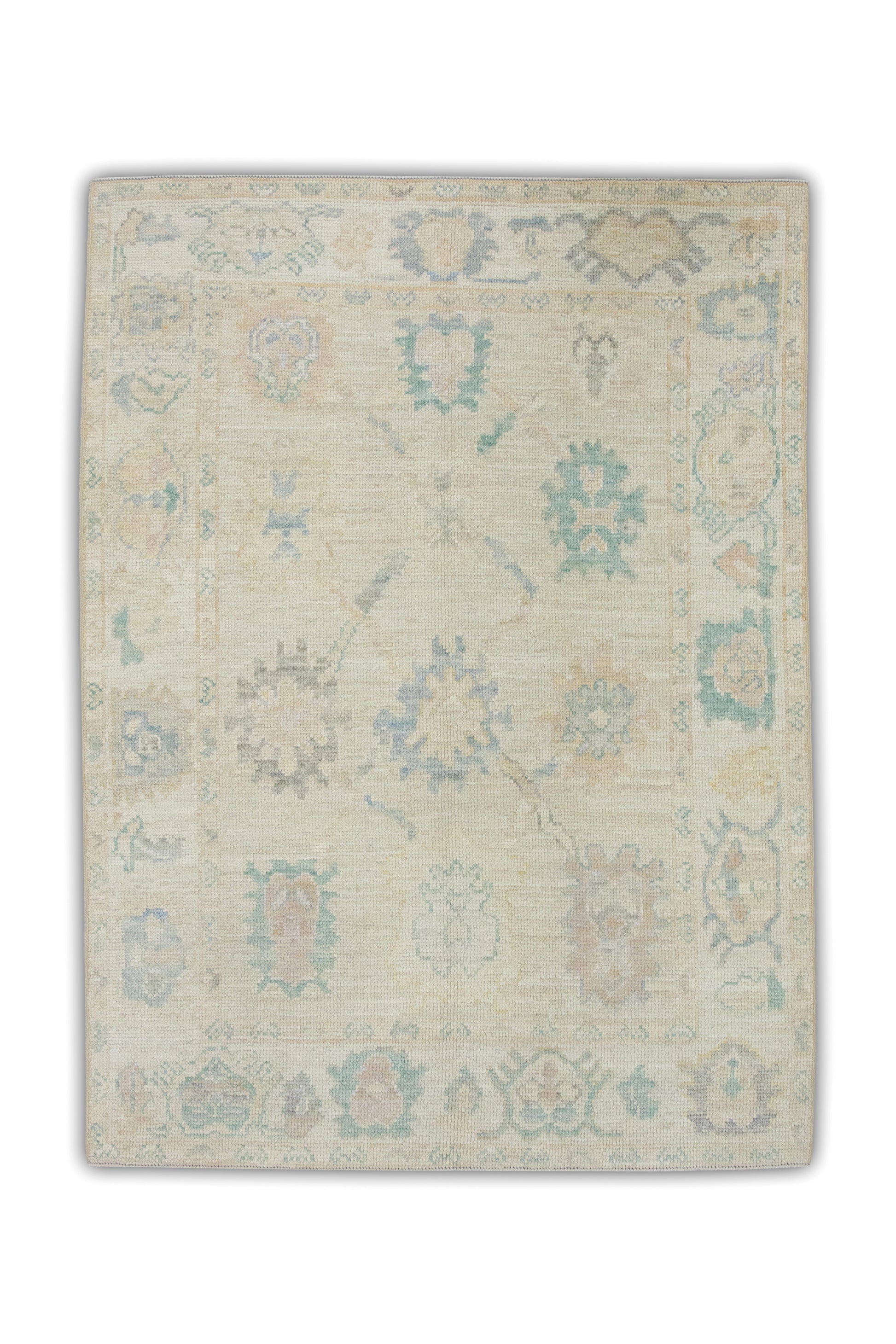 Turkish Oushak Rug 4' x 5'9" #6876