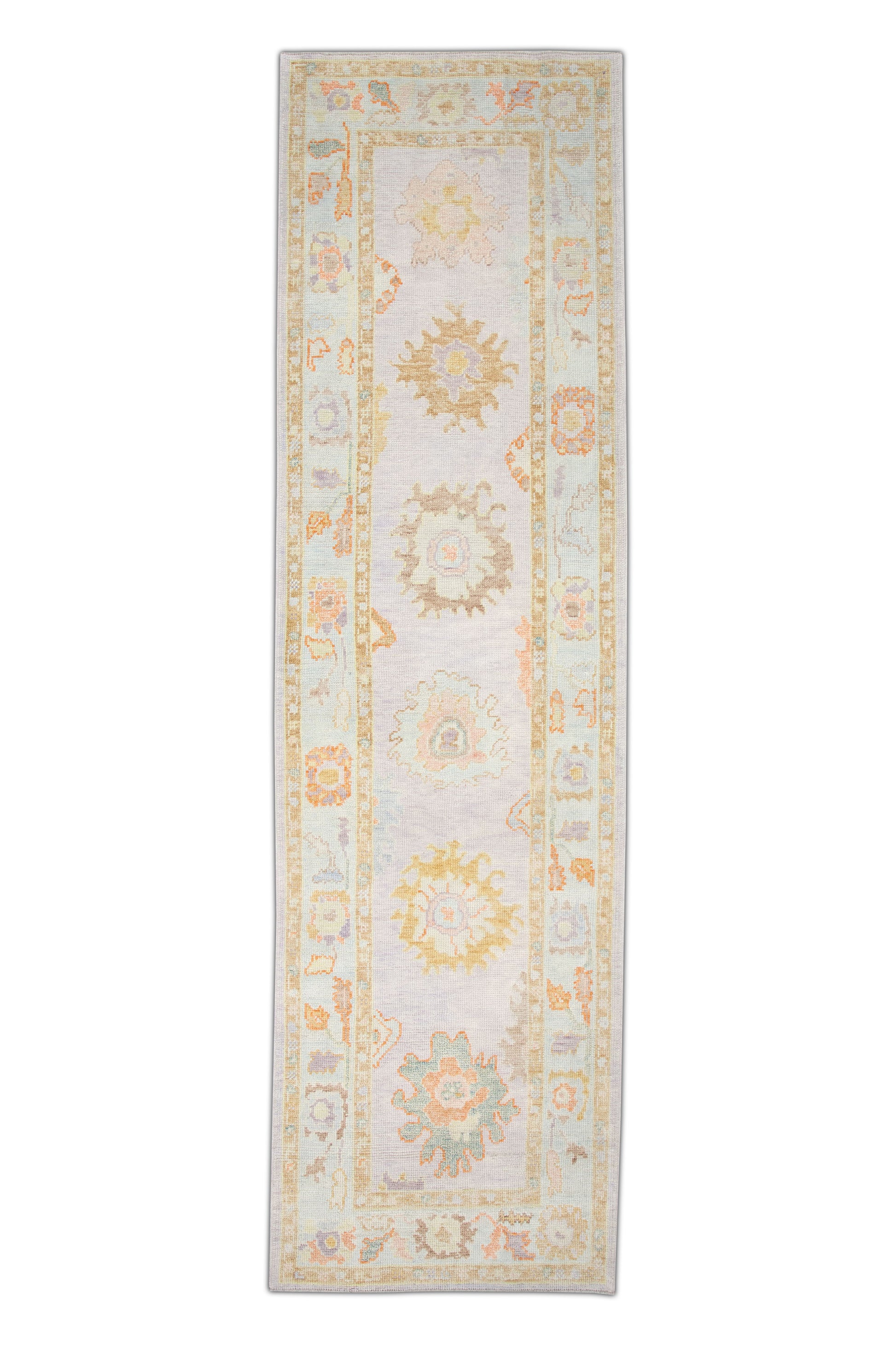 Turkish Oushak Rug 3' x 10'7" #2566