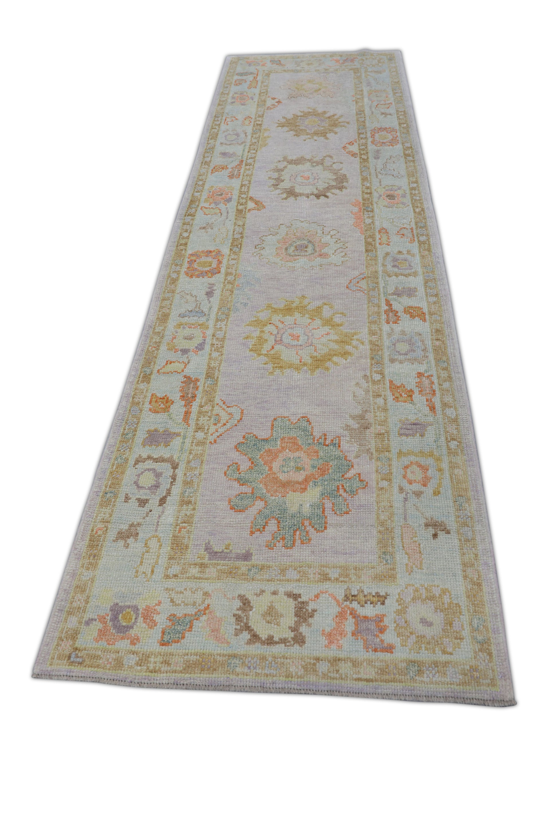 Turkish Oushak Rug 3' x 10'7" #2566