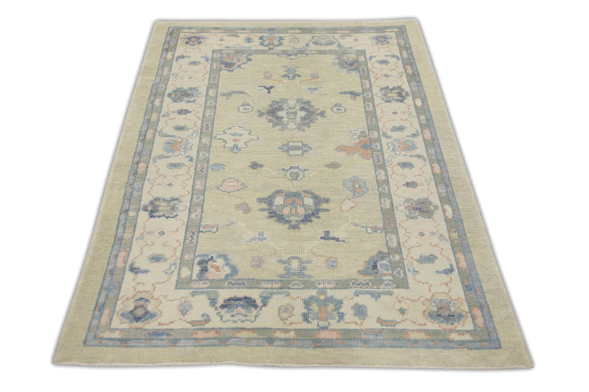 Turkish Oushak Rug 3'11" x 5'11" #7155