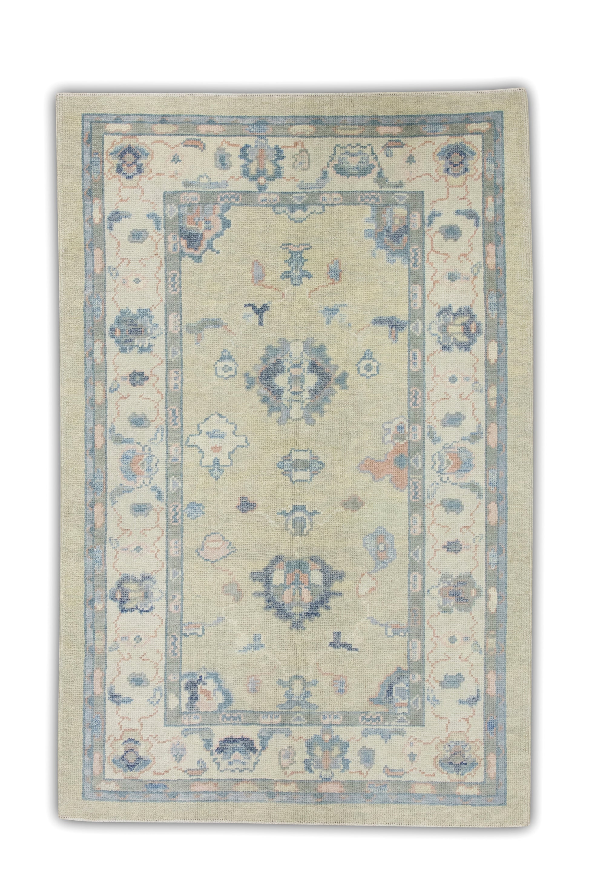Turkish Oushak Rug 3'11" x 5'11" #7155