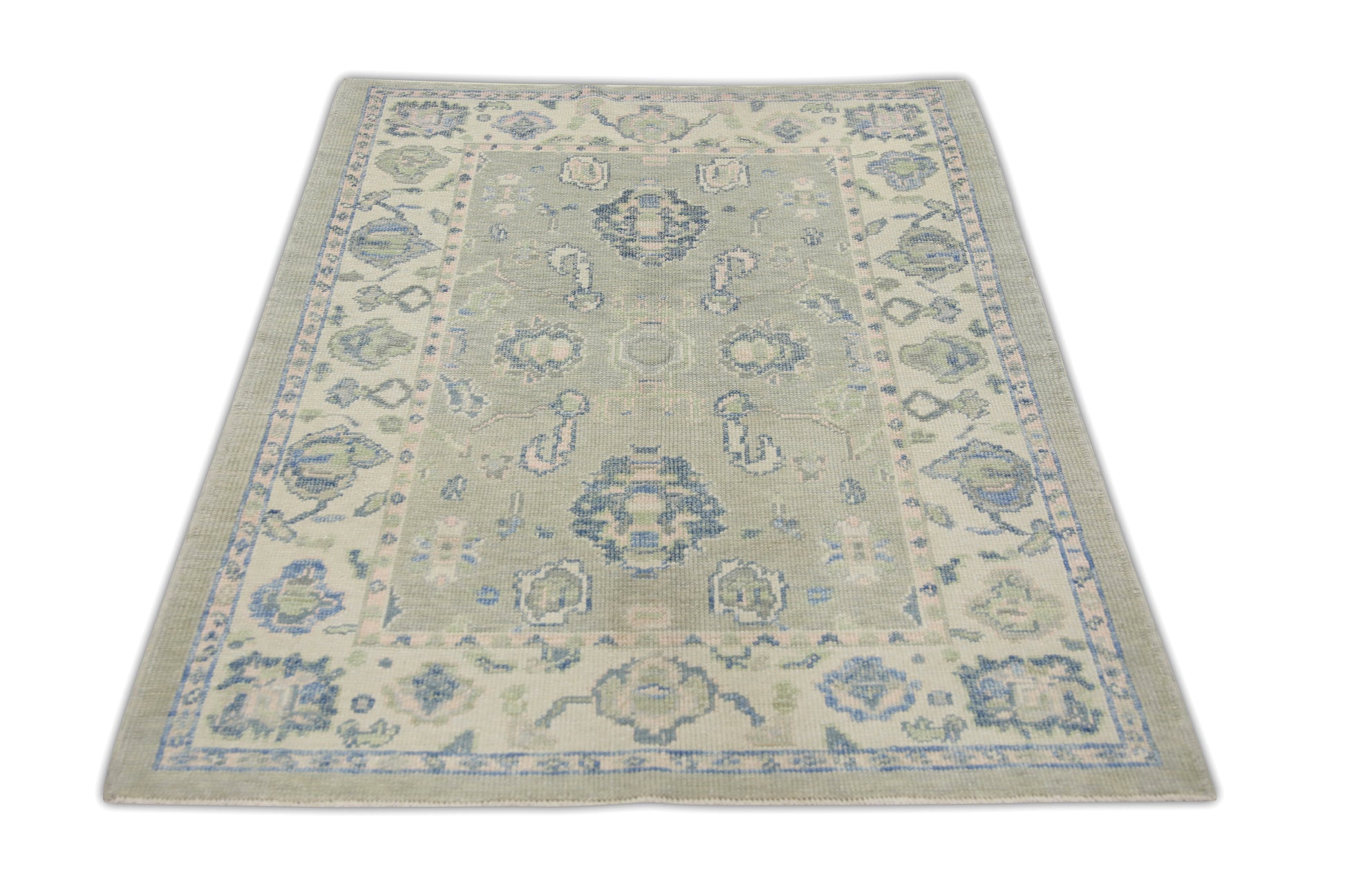 Turkish Oushak Rug 4' x 5'5" #7023