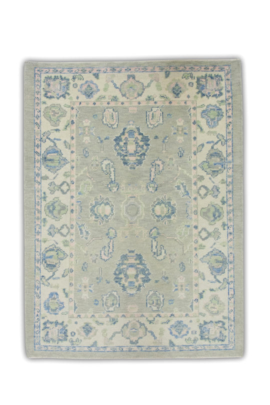 #7023 Turkish Oushak 4' x 5'5"