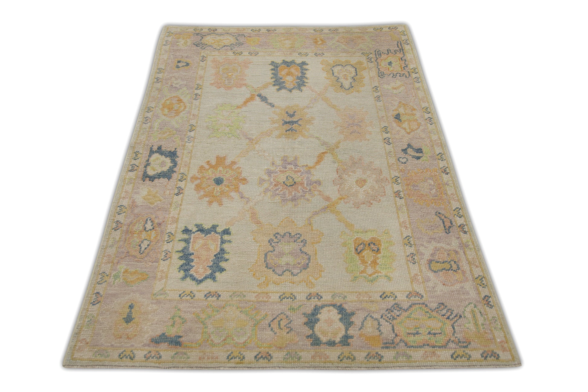 Turkish Oushak Rug 3'10" x 5'8" #6240