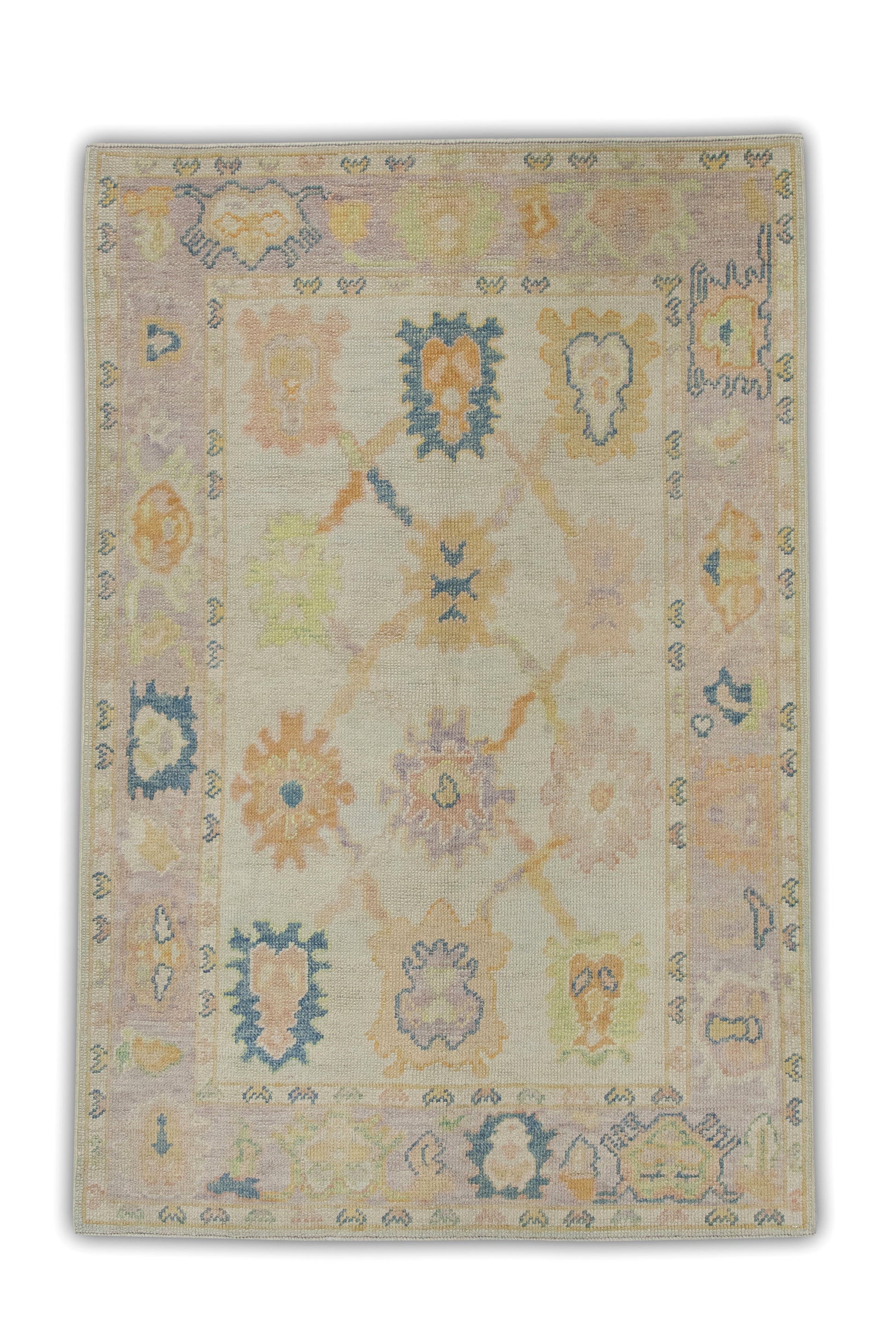 Turkish Oushak Rug 3'10" x 5'8" #6240
