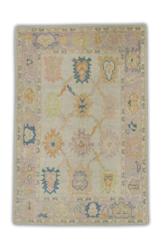 #6240 Turkish Oushak 3'10" x 5'8"