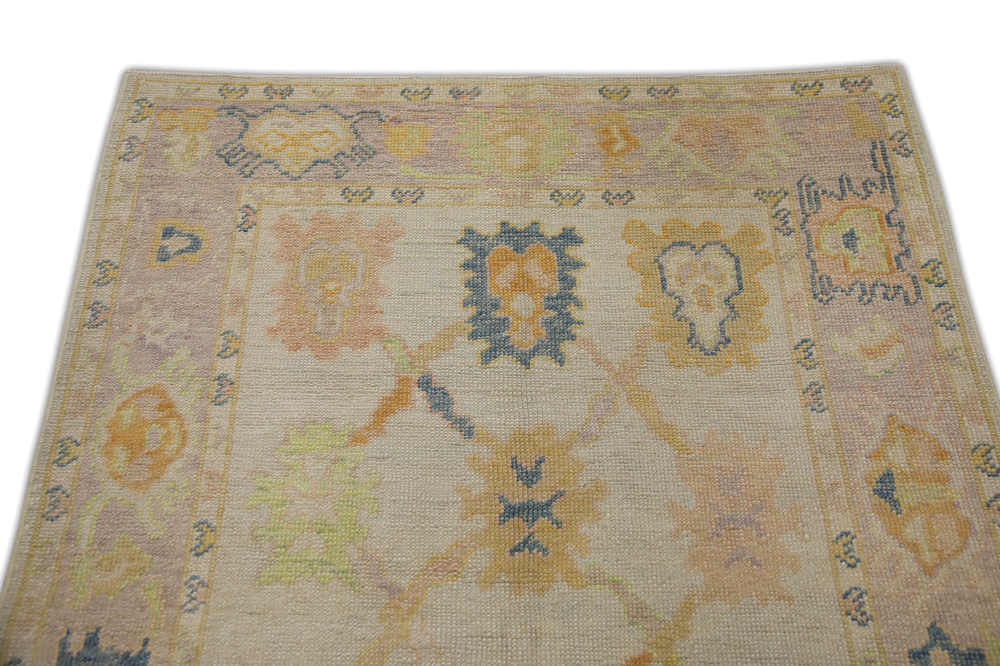 Turkish Oushak Rug 3'10" x 5'8" #6240