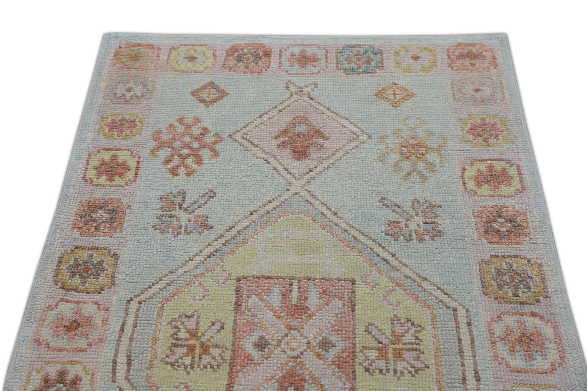 Turkish Oushak Rug 3' x 10'5" #2644