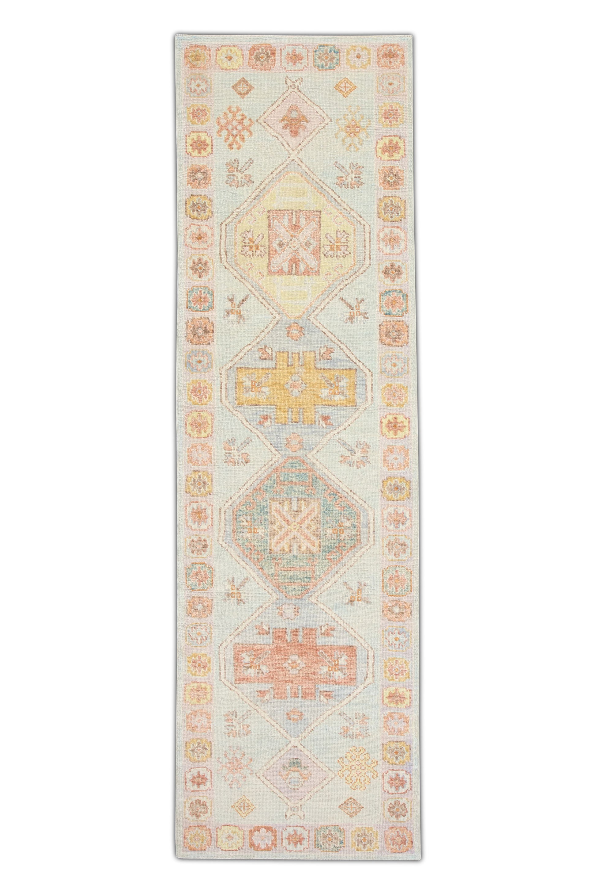 Turkish Oushak Rug 3' x 10'5" #2644