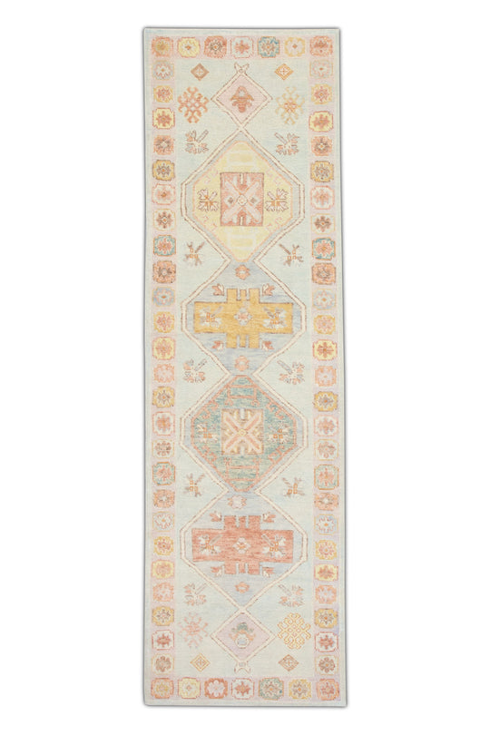 #2644 Turkish Oushak 3' x 10'5"