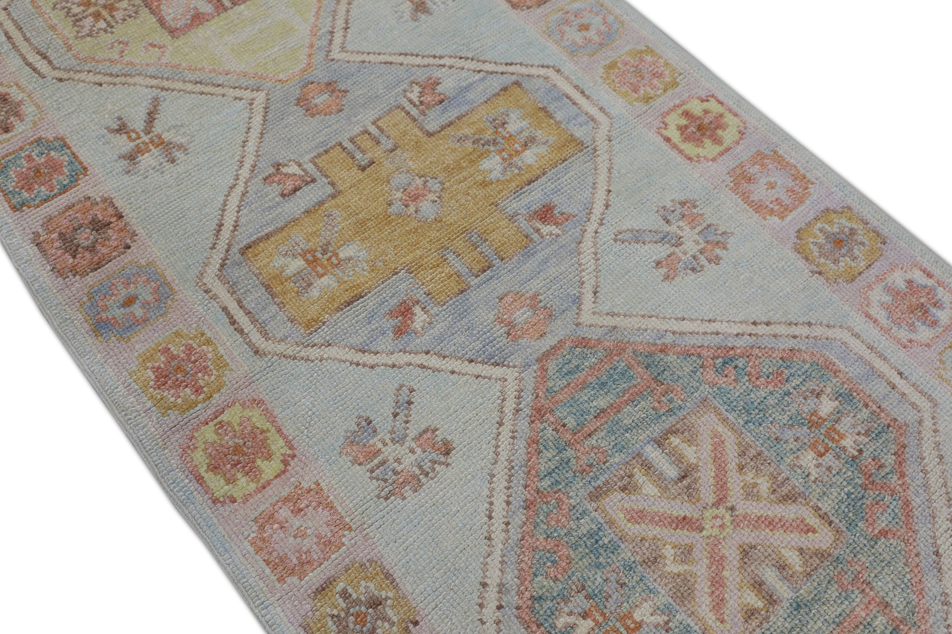 Turkish Oushak Rug 3' x 10'5" #2644