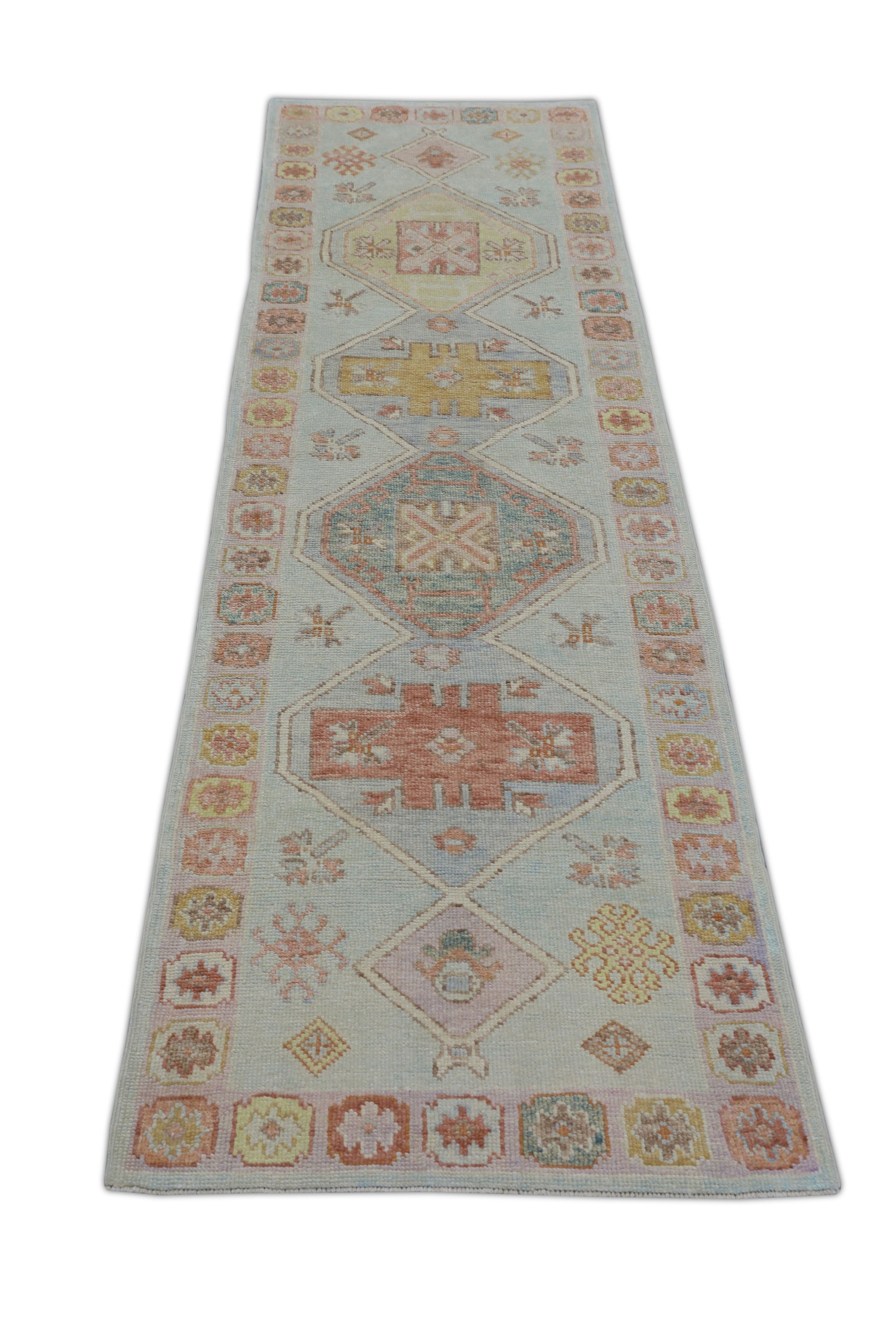 Turkish Oushak Rug 3' x 10'5" #2644