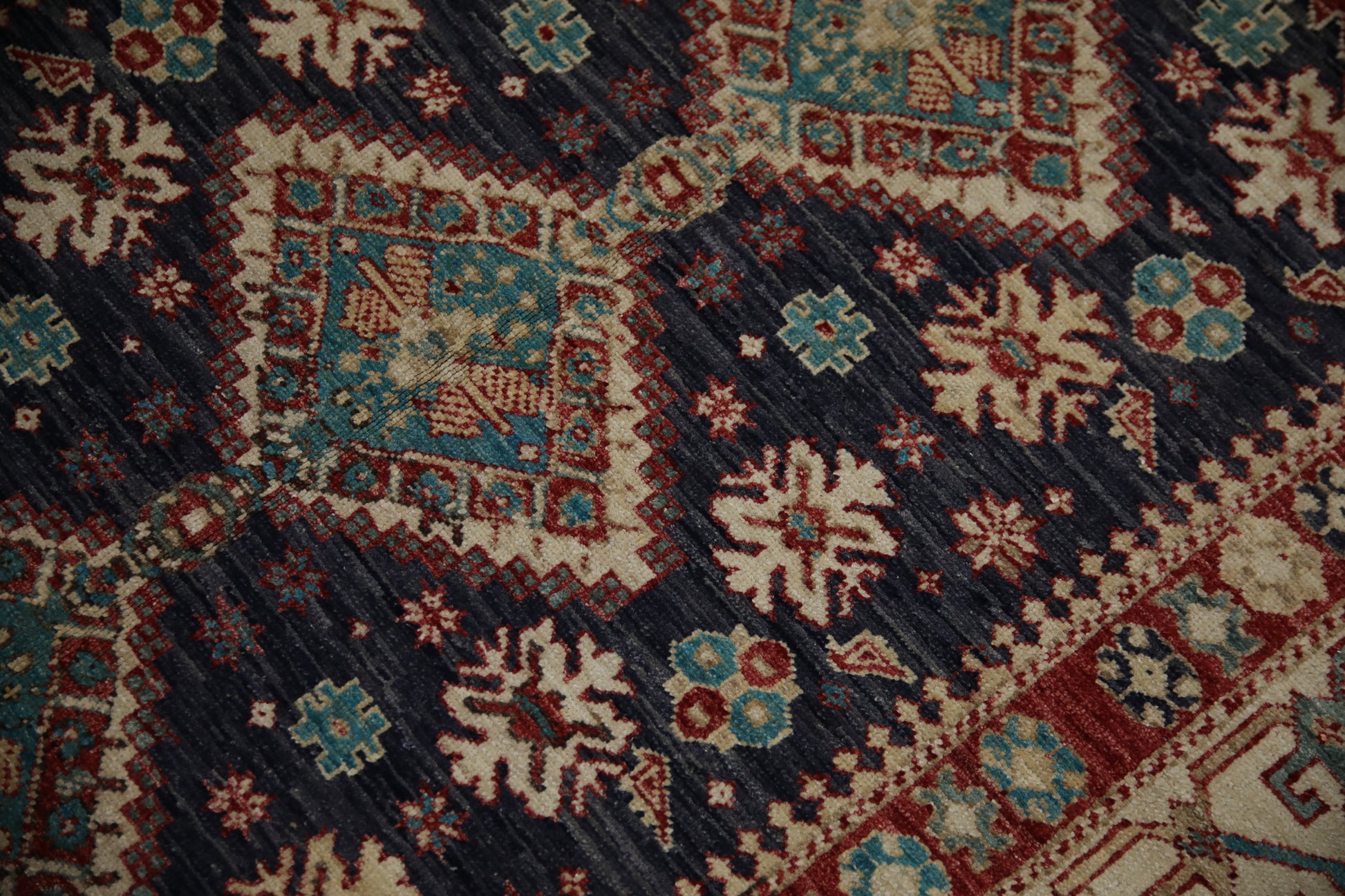 Turkish Antique Look Oushak Rug 4'1" x 5'7"  #18