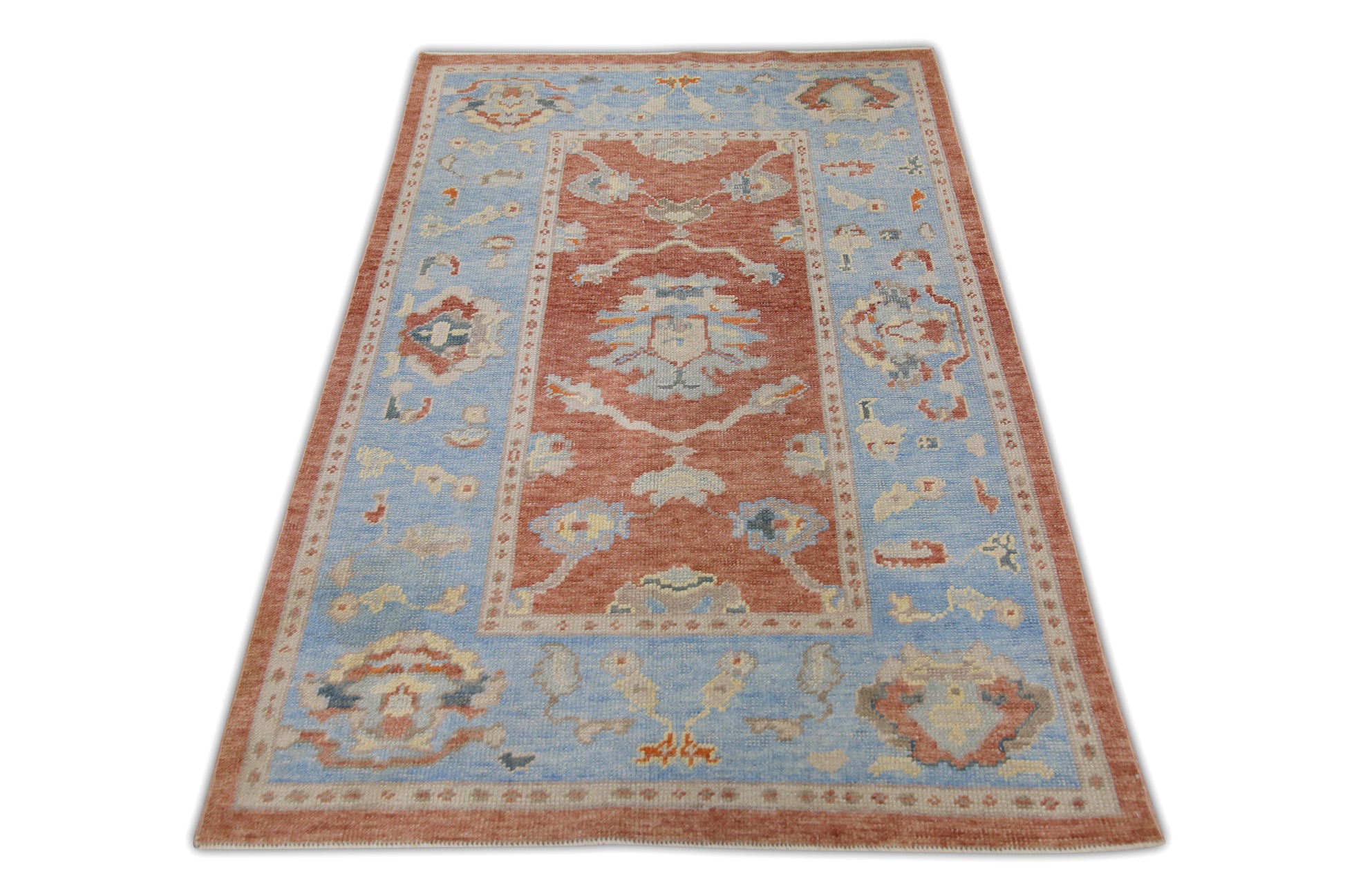 Turkish Oushak Rug 4' x 6'2" #1090