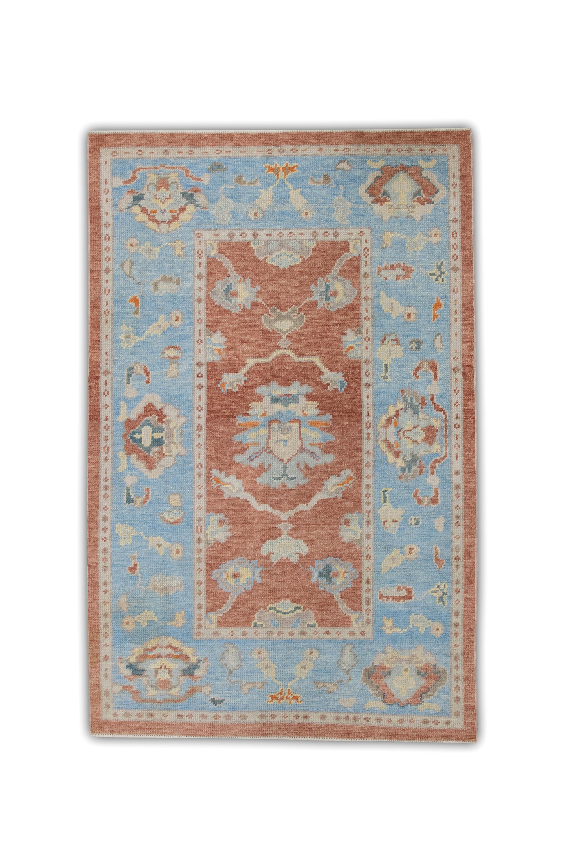 Turkish Oushak Rug 4' x 6'2" #1090