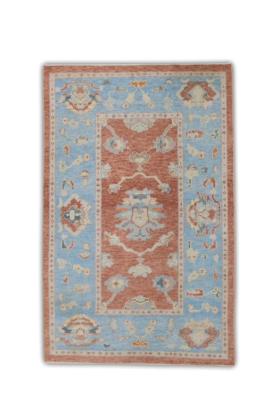 #1090 Turkish Oushak 4' x 6'2"