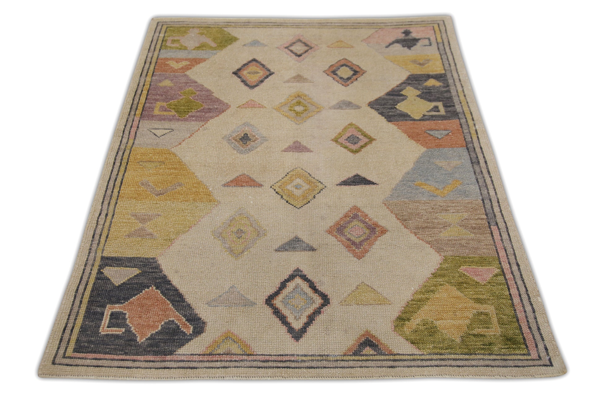 Turkish Oushak Rug 4' x 5'7" #5253