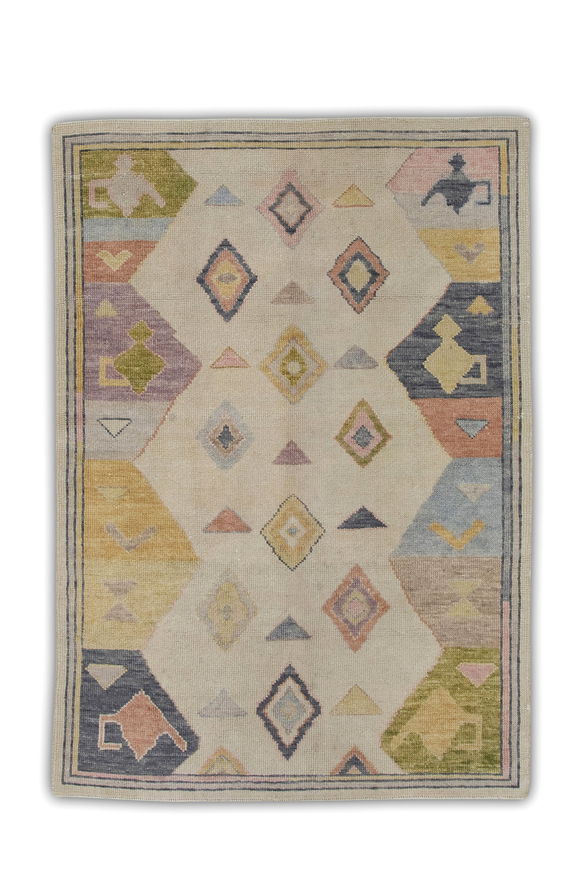Turkish Oushak Rug 4' x 5'7" #5253