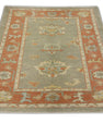 Turkish Oushak Rug 4'2" x 5' #2011