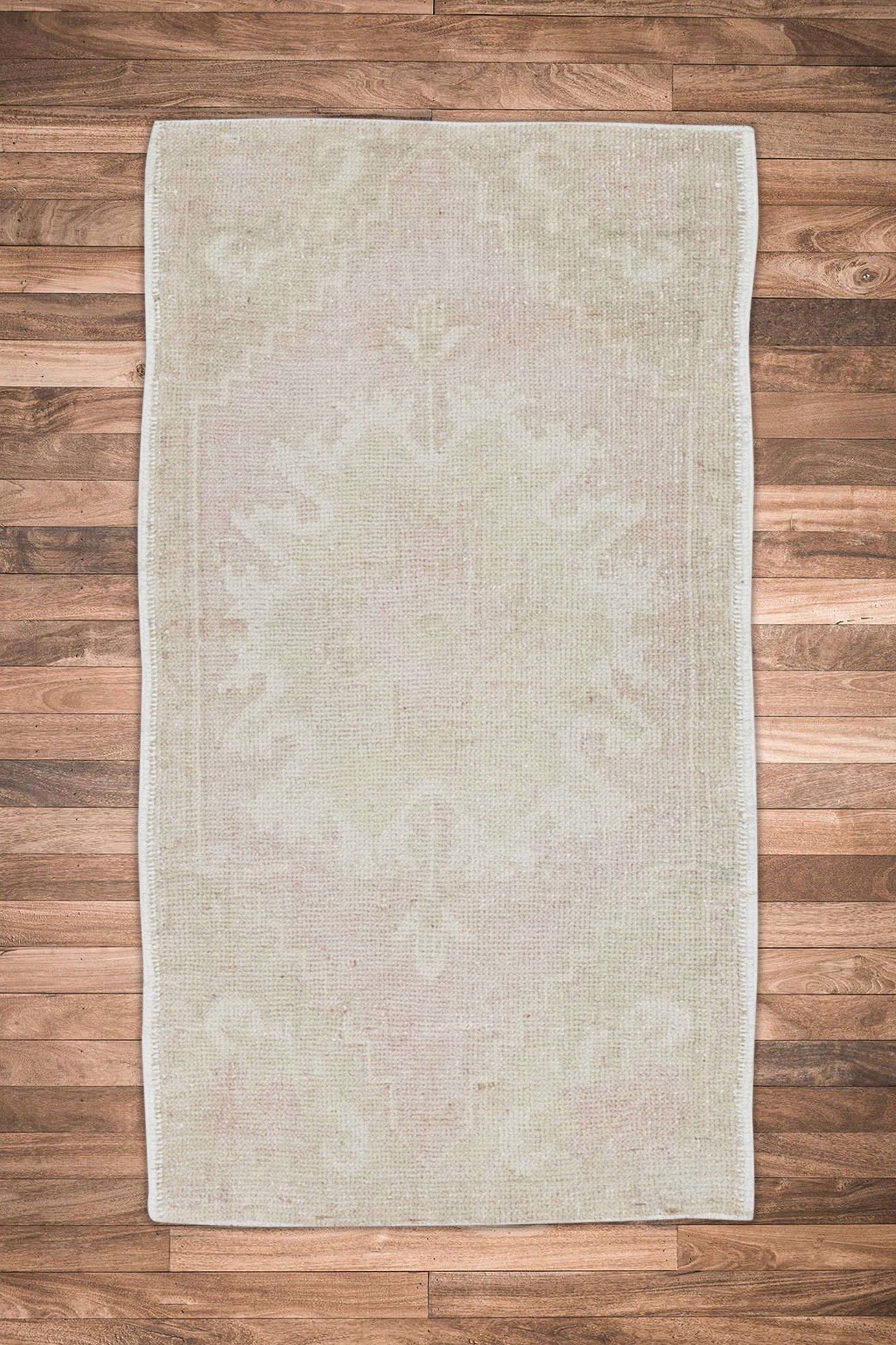 Oriental Hand Knotted Vintage Turkish Mini Rug 1'9" x 3'4" #9043
