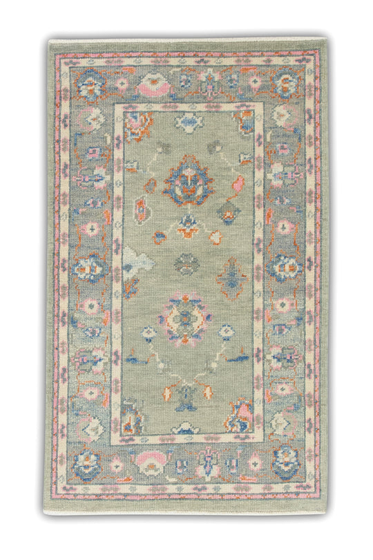 #6485 Turkish Oushak 2'11" x 4'11"