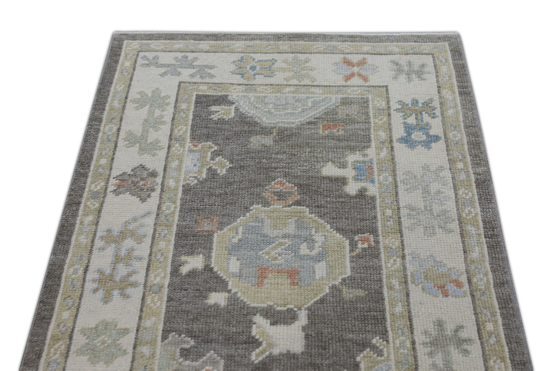 Turkish Oushak Rug 2'6" x 11'2" #2805