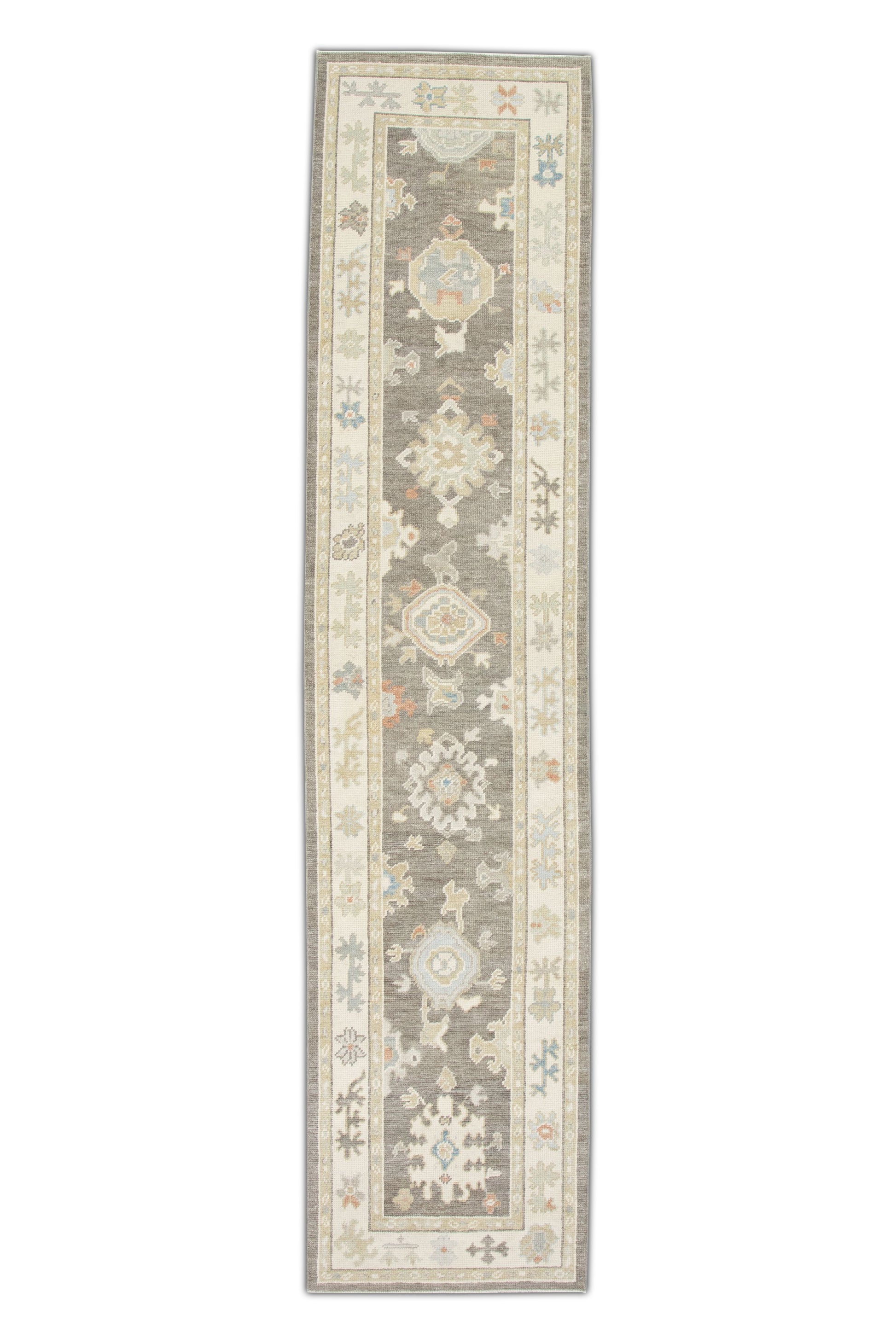 Turkish Oushak Rug 2'6" x 11'2" #2805