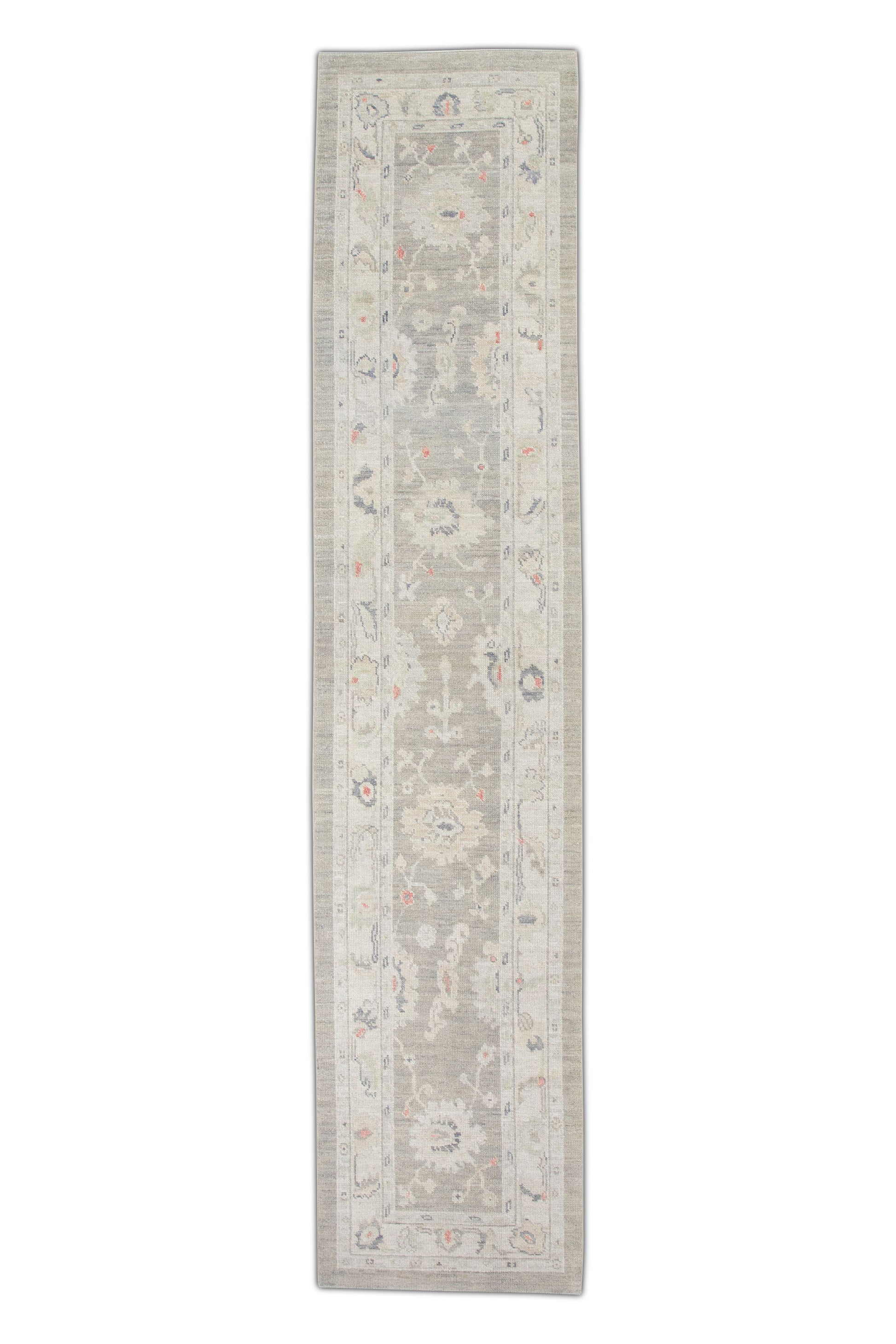 Turkish Oushak Rug 2'8" x 12'7" #2809