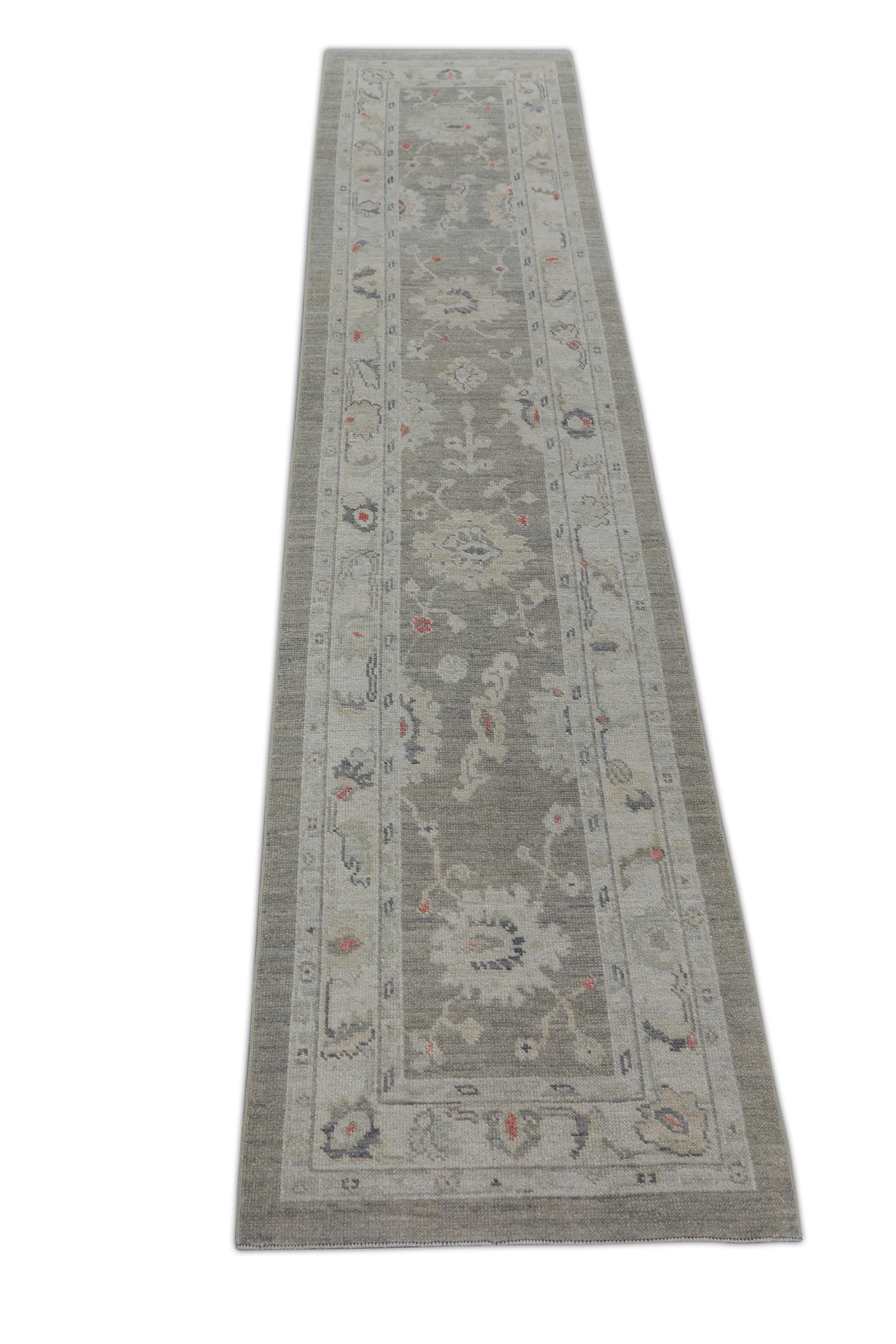 Turkish Oushak Rug 2'8" x 12'7" #2809