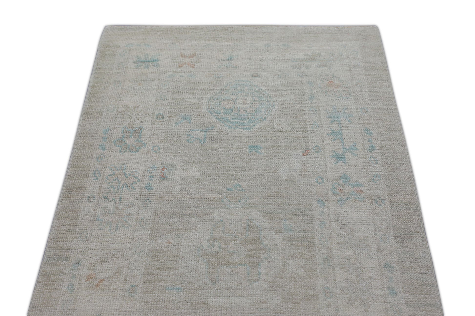 Turkish Oushak Rug 2'9" x 12'9" #2810