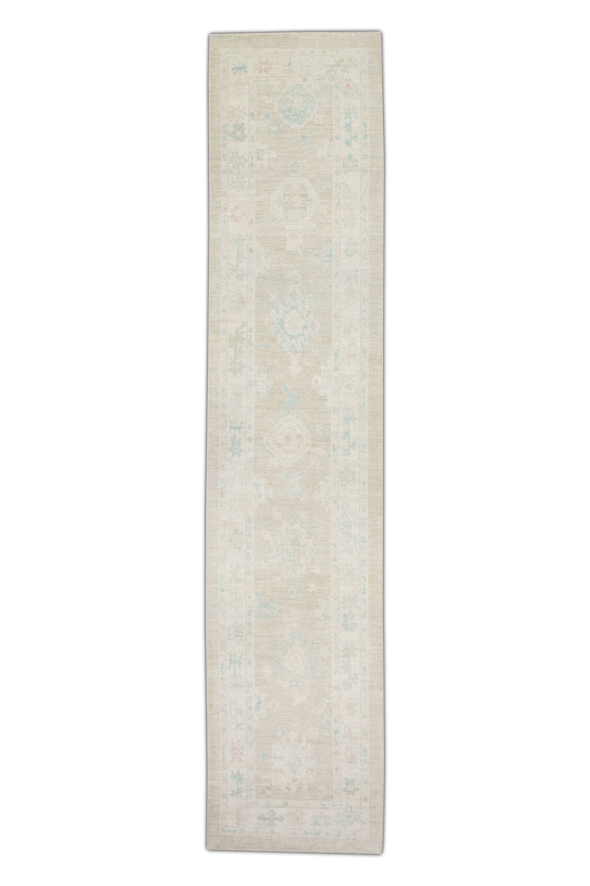 Turkish Oushak Rug 2'9" x 12'9" #2810