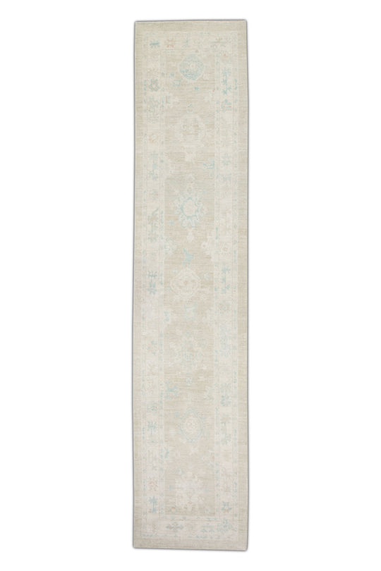 #2810 Turkish Oushak 2'9" x 12'9"