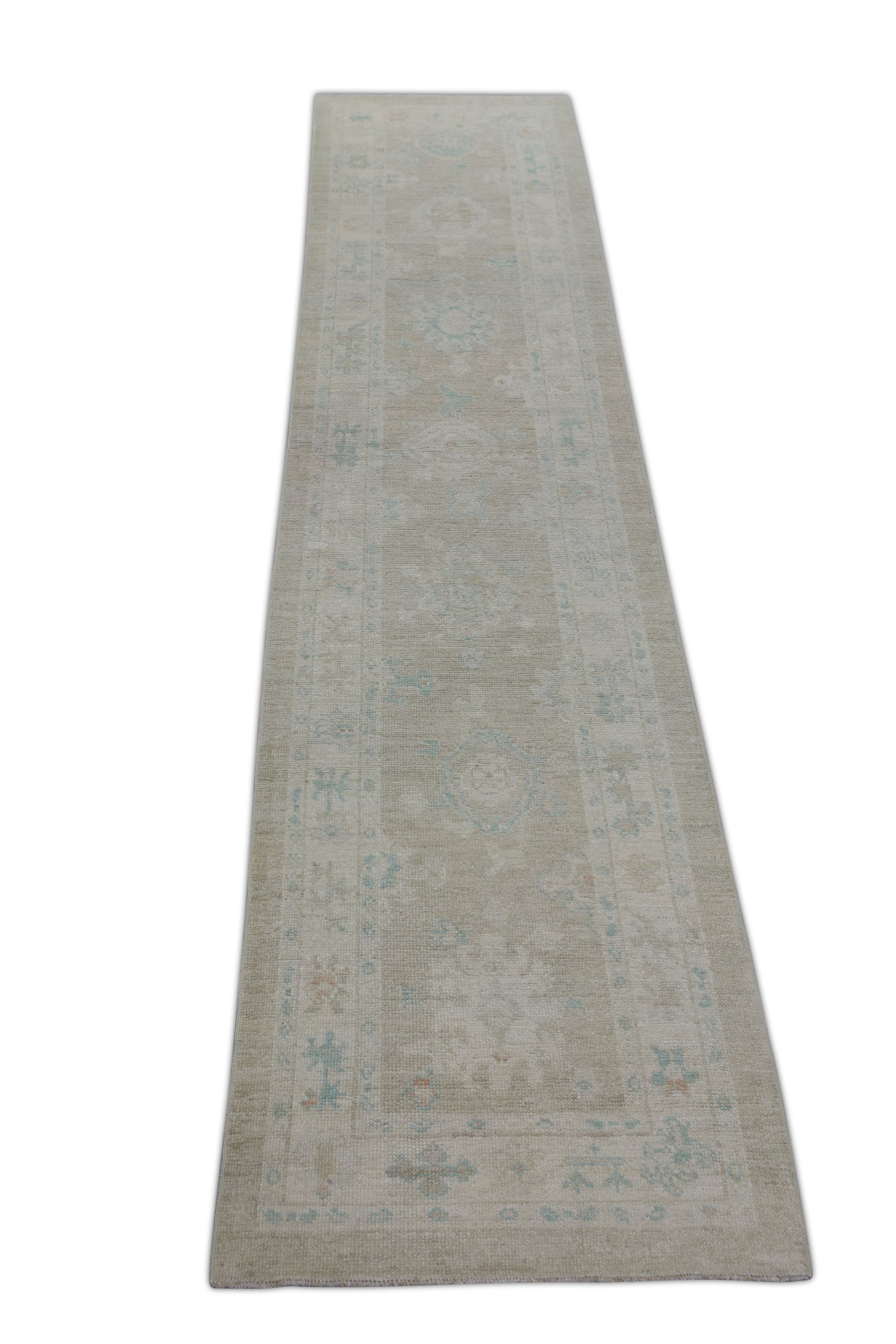 Turkish Oushak Rug 2'9" x 12'9" #2810