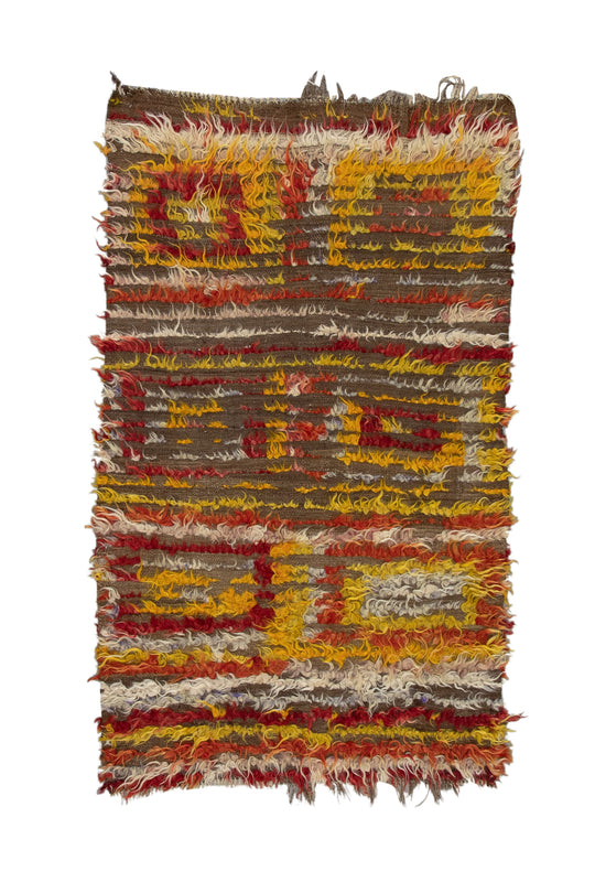 #1046 Hand Knotted Turkish Modern Tulu Rug 3'6" x 6'