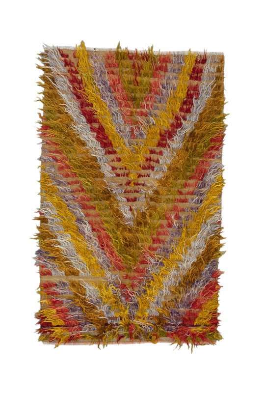 #1045 Hand Knotted Turkish Vintage Rug 3'4" x 5'5"