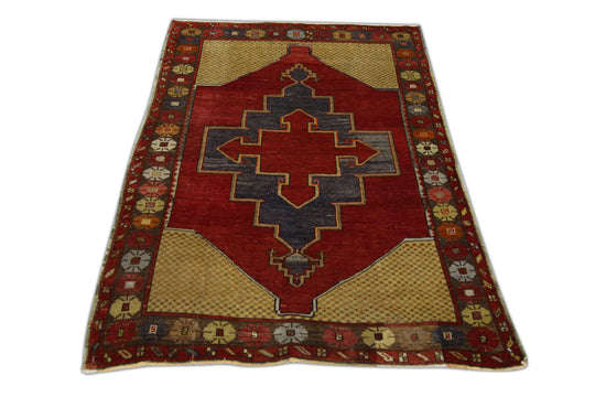 #1044 Turkish Vintage Anatolian Rug 3'8" x 5'1"