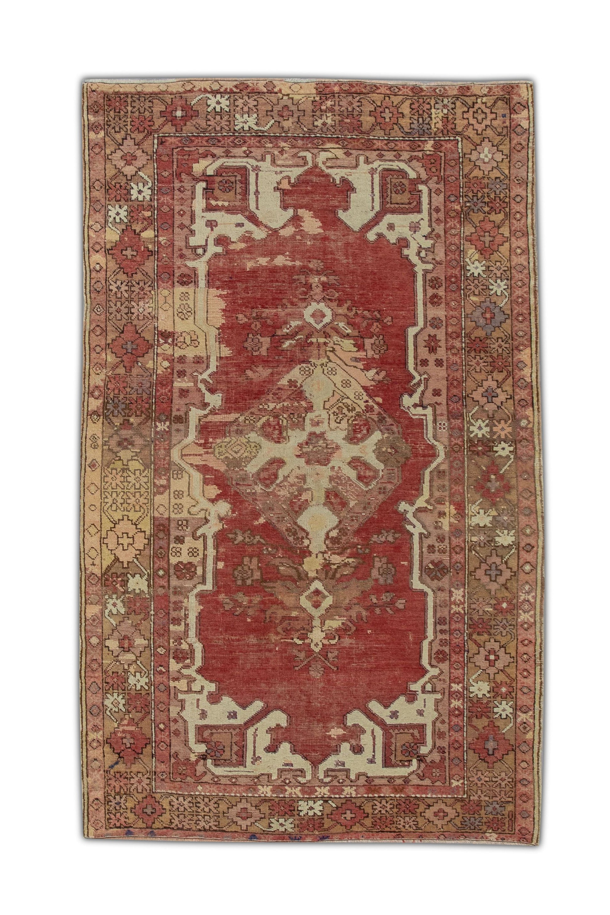 Turkish Vintage Rug 4'3" x 7' #1043