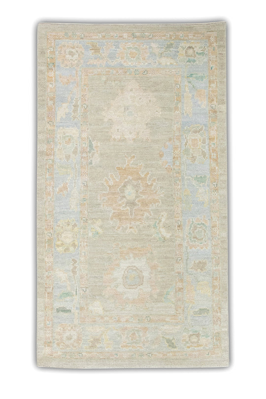 #6847 Turkish Oushak 3' x 5'5"