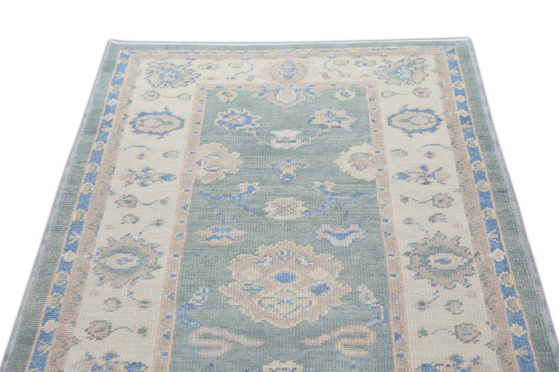 Turkish Oushak Rug 3' x 12'8" #2894